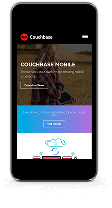 couchbase mobile homepage top