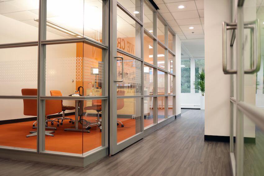 Clear Digital backlight lobby desk3