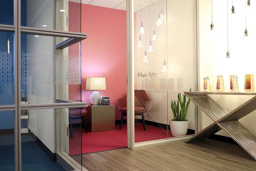 new office purple room addy awards