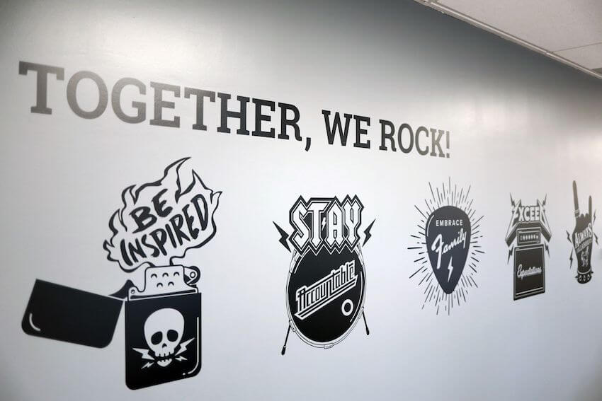 together we rock core values rock theme