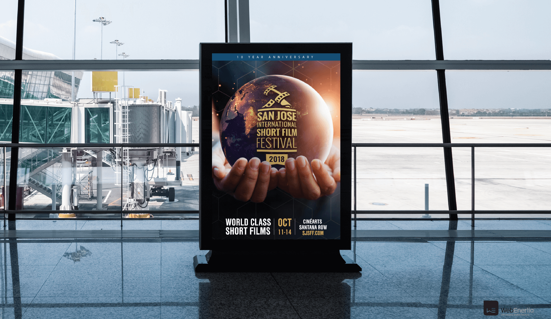 SJSSFF 2018 Campaign SJC airport advertisement