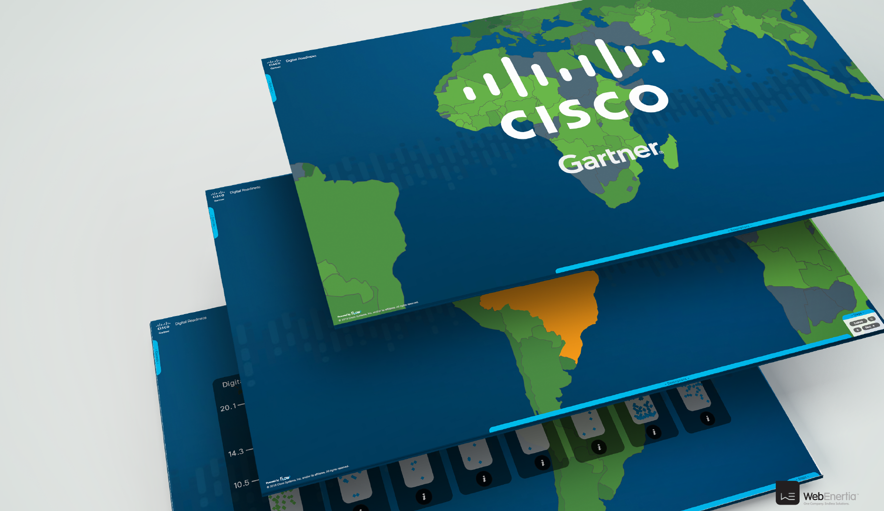 Cisco CSR and Gartner world map layers